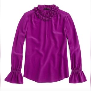 J. Crew Black Label Purple Blouse